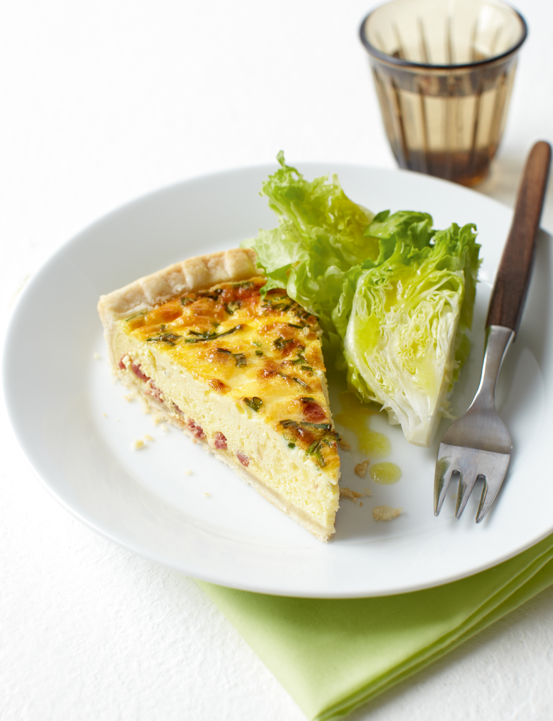 Bacon, cheese and chive quiche Sainsbury`s Magazine